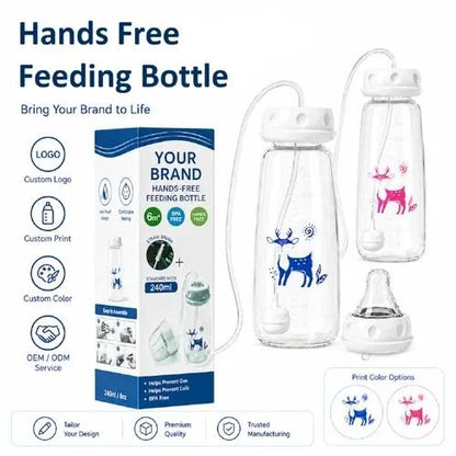 Hands Free Baby Feeding Bottle